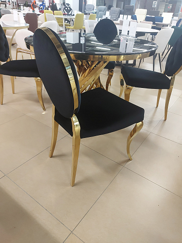 Стул Odda черный / золотой из шоурума 2